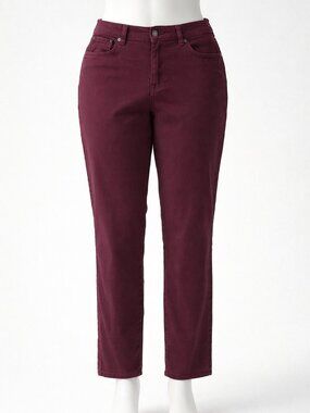 Gloria Vanderbilt Amanda Jeans Size 12 Burgundy – Washed Not Worn